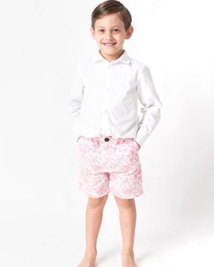 Short niño Orquídea